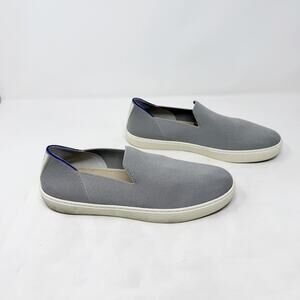 Rothy's Sz 10.5 Gray The Original Slip-On Sneakers Washable Eco-Friendly Casual